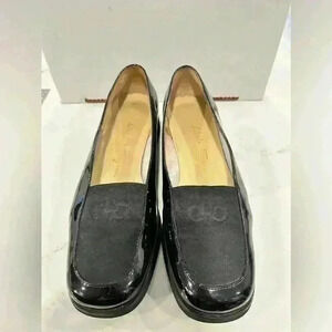 🔥🔥Salvatore Ferragamo Women Gancini Genuine Leather Mesh Loafers Shoes 8